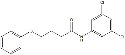 N-(3,5-dichlorophenyl)-4-phenoxybutanamide Struktur