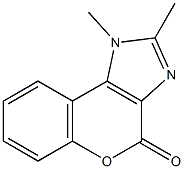 1,2-dimethylchromeno[3,4-d]imidazol-4(1H)-one Struktur