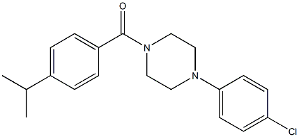 1-(4-chlorophenyl)-4-(4-isopropylbenzoyl)piperazine Struktur