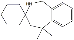 5,5-dimethyl-2,3,4,5-tetrahydrospiro[1H-2-benzazepine-3,1'-cyclohexane] Struktur