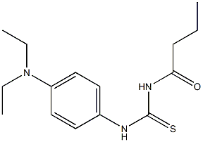 N-butyryl-N'-[4-(diethylamino)phenyl]thiourea Struktur