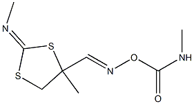 4-methyl-4-[({[(methylamino)carbonyl]oxy}imino)methyl]-2-(methylimino)-1,3-dithiolane Struktur