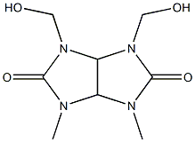 1,6-bis(hydroxymethyl)-3,4-dimethyltetrahydroimidazo[4,5-d]imidazole-2,5(1H,3H)-dione Struktur