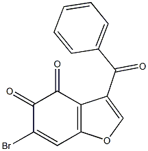 3-benzoyl-6-bromo-1-benzofuran-4,5-dione Struktur