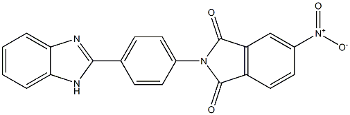 2-[4-(1H-benzimidazol-2-yl)phenyl]-5-nitro-1H-isoindole-1,3(2H)-dione Struktur