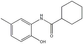 N-(2-hydroxy-5-methylphenyl)cyclohexanecarboxamide Struktur