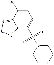 4-bromo-7-(4-morpholinylsulfonyl)-2,1,3-benzothiadiazole Struktur