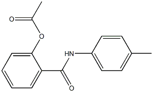 2-(4-toluidinocarbonyl)phenyl acetate Struktur