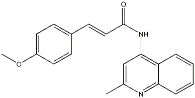 3-(4-methoxyphenyl)-N-(2-methyl-4-quinolinyl)acrylamide Struktur