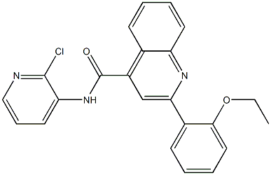 N-(2-chloro-3-pyridinyl)-2-(2-ethoxyphenyl)-4-quinolinecarboxamide Struktur