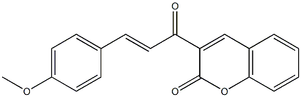 3-[3-(4-methoxyphenyl)acryloyl]-2H-chromen-2-one Struktur