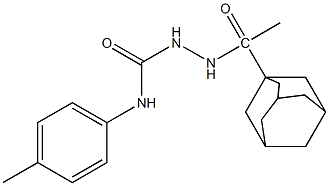 2-(1-adamantylacetyl)-N-(4-methylphenyl)hydrazinecarboxamide Struktur