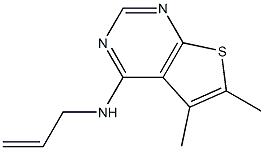 N-allyl-N-(5,6-dimethylthieno[2,3-d]pyrimidin-4-yl)amine Struktur