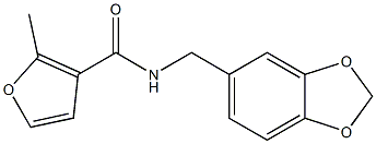 N-(1,3-benzodioxol-5-ylmethyl)-2-methyl-3-furamide Struktur