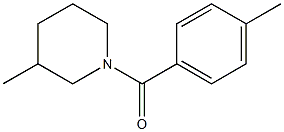 3-methyl-1-[(4-methylphenyl)carbonyl]piperidine Struktur