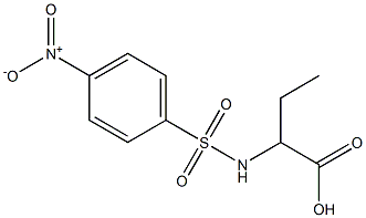 2-[({4-nitrophenyl}sulfonyl)amino]butanoic acid Struktur