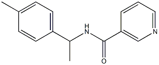 N-[1-(4-methylphenyl)ethyl]nicotinamide Struktur