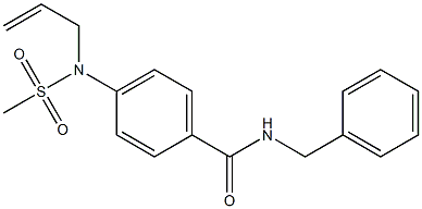 4-[allyl(methylsulfonyl)amino]-N-benzylbenzamide Struktur