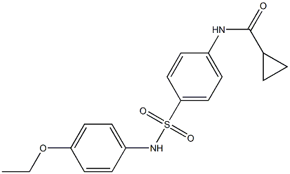 N-{4-[(4-ethoxyanilino)sulfonyl]phenyl}cyclopropanecarboxamide Struktur