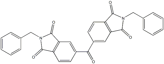 2-benzyl-5-[(2-benzyl-1,3-dioxo-2,3-dihydro-1H-isoindol-5-yl)carbonyl]-1H-isoindole-1,3(2H)-dione Struktur