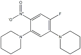 1-[4-fluoro-2-nitro-5-(1-piperidinyl)phenyl]piperidine Struktur