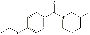 ethyl 4-[(3-methyl-1-piperidinyl)carbonyl]phenyl ether Struktur