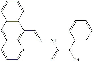 N'-(9-anthrylmethylene)-2-hydroxy-2-phenylacetohydrazide Struktur