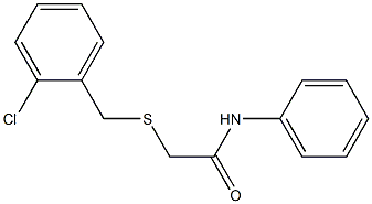 2-[(2-chlorobenzyl)sulfanyl]-N-phenylacetamide Struktur