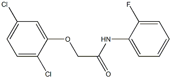 2-[(2,5-dichlorophenyl)oxy]-N-(2-fluorophenyl)acetamide Struktur