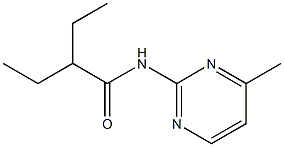 2-ethyl-N-(4-methyl-2-pyrimidinyl)butanamide Struktur