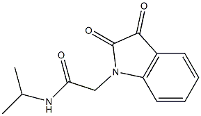 2-(2,3-dioxo-2,3-dihydro-1H-indol-1-yl)-N-isopropylacetamide Struktur