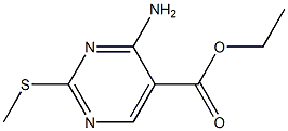 ethyl 4-amino-2-(methylsulfanyl)-5-pyrimidinecarboxylate Struktur