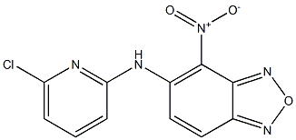 5-[(6-chloro-2-pyridinyl)amino]-4-nitro-2,1,3-benzoxadiazole Struktur