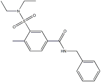 N-benzyl-3-[(diethylamino)sulfonyl]-4-methylbenzamide Struktur