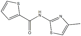 N-(4-methyl-1,3-thiazol-2-yl)-2-thiophenecarboxamide Struktur