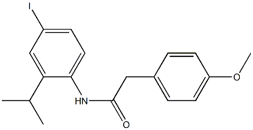 N-(4-iodo-2-isopropylphenyl)-2-(4-methoxyphenyl)acetamide Struktur