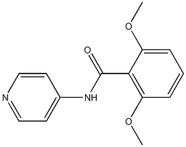 2,6-dimethoxy-N-(4-pyridinyl)benzamide Struktur