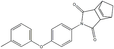 4-[4-(3-methylphenoxy)phenyl]-4-azatricyclo[5.2.1.0~2,6~]dec-8-ene-3,5-dione Struktur