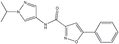 N-(1-isopropyl-1H-pyrazol-4-yl)-5-phenyl-3-isoxazolecarboxamide Struktur