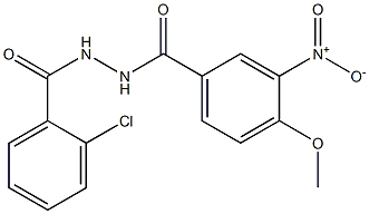 N'-(2-chlorobenzoyl)-3-nitro-4-methoxybenzohydrazide Struktur