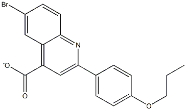 6-bromo-2-(4-propoxyphenyl)quinoline-4-carboxylate Struktur