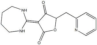 3-(1,3-diazepan-2-ylidene)-5-(2-pyridinylmethyl)-2,4(3H,5H)-furandione Struktur