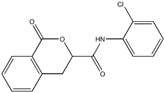 N-(2-chlorophenyl)-1-oxo-3,4-dihydro-1H-isochromene-3-carboxamide Struktur