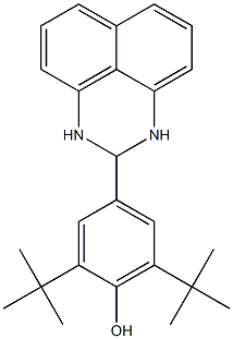 4-(2,3-dihydro-1H-perimidin-2-yl)-2,6-bis(1,1-dimethylethyl)phenol Struktur