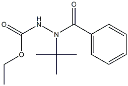 ethyl 2-benzoyl-2-tert-butylhydrazinecarboxylate Struktur