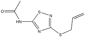 N-[3-(allylthio)-1,2,4-thiadiazol-5-yl]acetamide Struktur