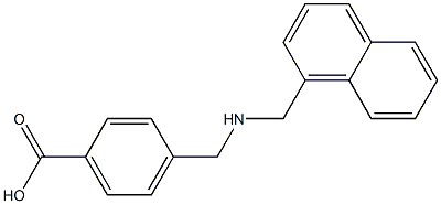 4-{[(1-naphthylmethyl)amino]methyl}benzoic acid Struktur