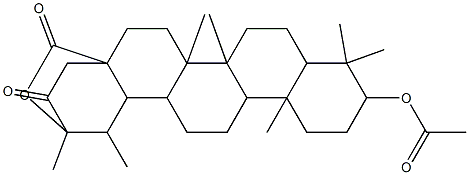 4,5,9,9,13,19,20-heptamethyl-22,24-dioxo-21-oxahexacyclo[18.2.2.0~1,18~.0~4,17~.0~5,14~.0~8,13~]tetracos-10-yl acetate Struktur