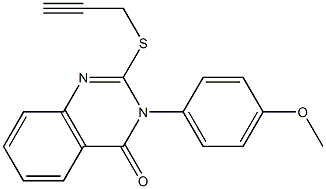 3-(4-methoxyphenyl)-2-(2-propynylsulfanyl)-4(3H)-quinazolinone Struktur