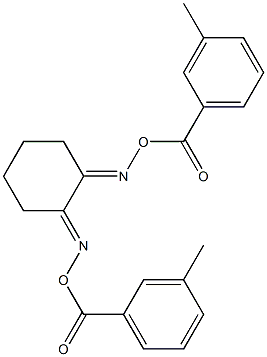 1,2-cyclohexanedione bis[O-(3-methylbenzoyl)oxime] Struktur